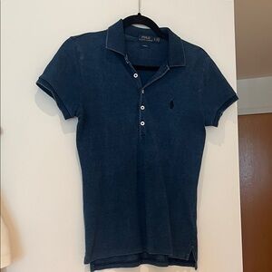 Ralph Lauren Dark Denim Blue Women’s Short-Sleeve Polo